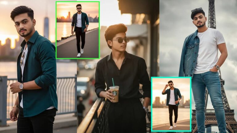 Cinematic Outdoor Fashion Ai Photo Prompt For Boy | Gemini AI Image Prompt