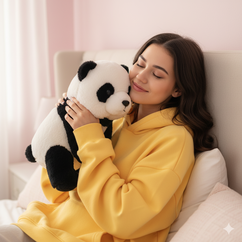 Girl Hoodies Ai Photo Prompt With Teddy & Panda| Gemini Prompt