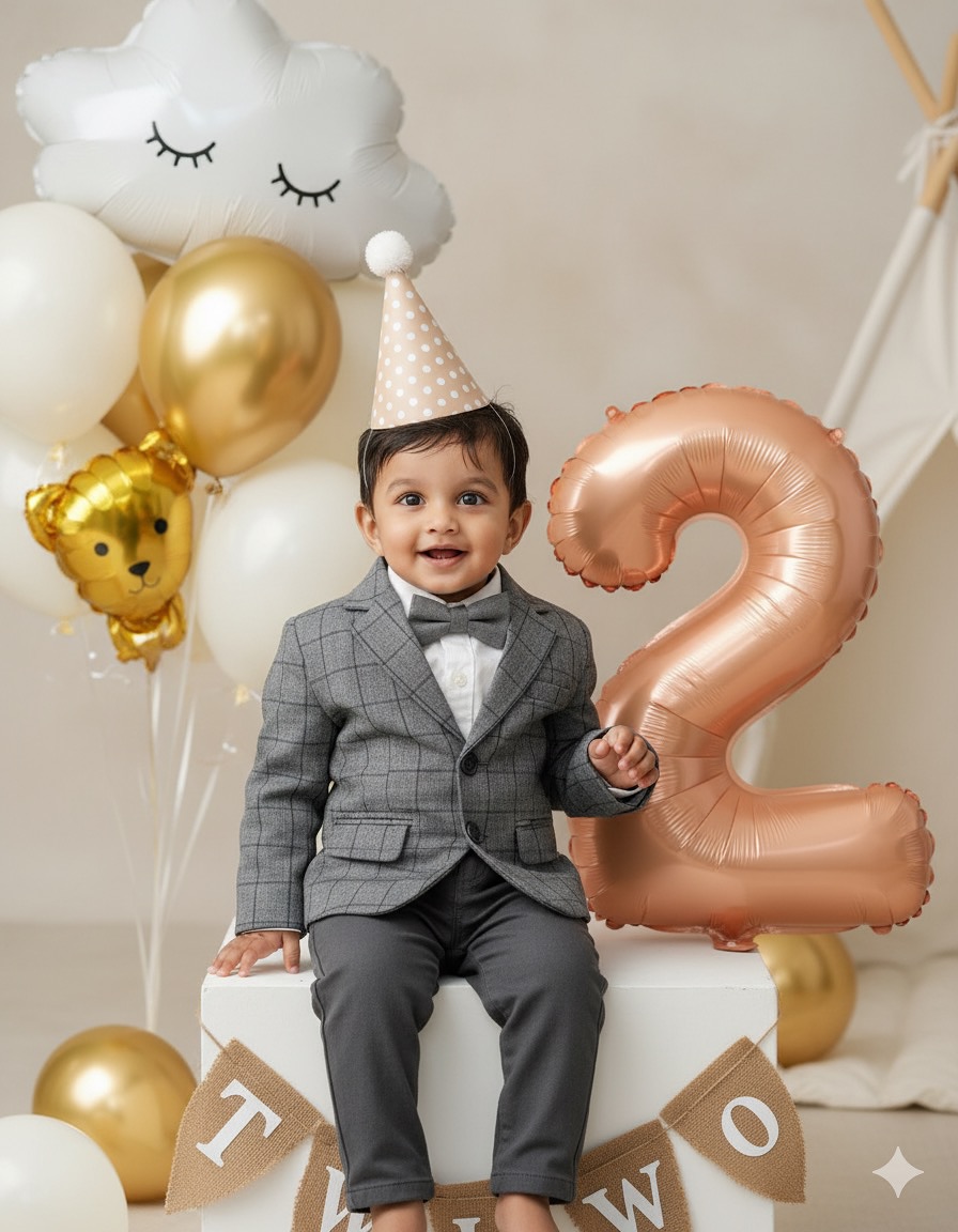 Happy Birthday Prompt 2 & 3 Year Child Gemini Ai Photo Prompt For Kids (10)