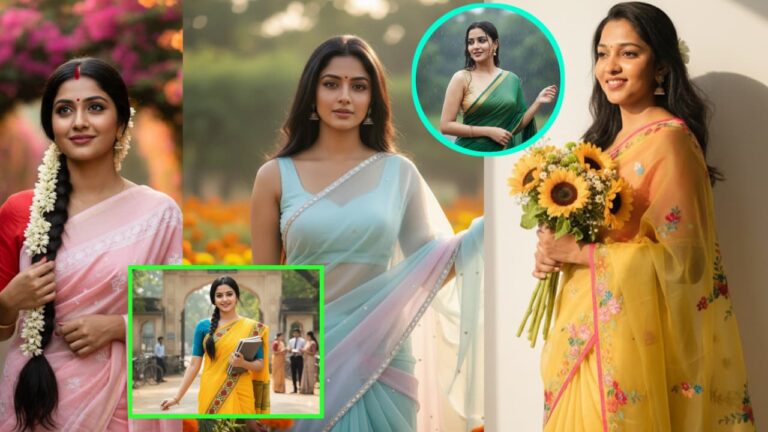 90s Saree Ai image Prompts For Girls | Gemini Prompt