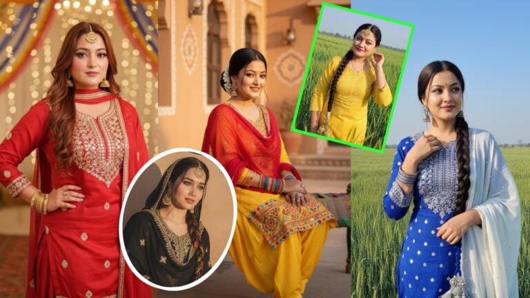 Punjabi Suit Instagram Ai Photo Prompt For Girl
