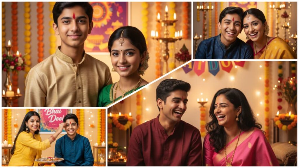 10 Best Bhai Dooj Ai Photo Editing Prompt 2025 | Gemini AI Image Prompt For Bhai Dooj