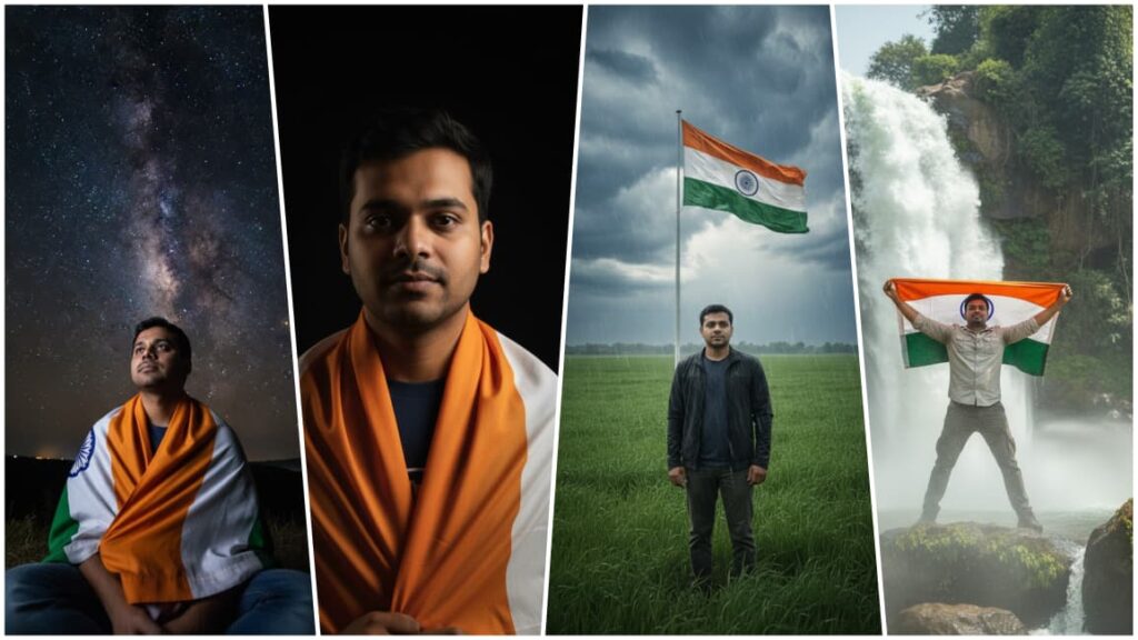 15 Best Boy With Indian Flag Ai Photo Prompt | Prompt For Gemini Ai Boy Style New 2025