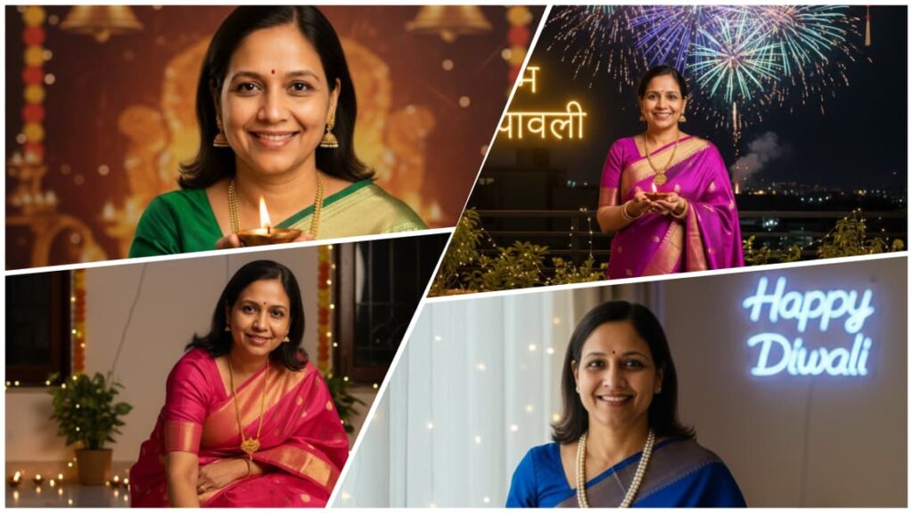 15 Best Diwali Ai Prompt For Mother | Gemini AI Diwali Photo Prompts For Mother