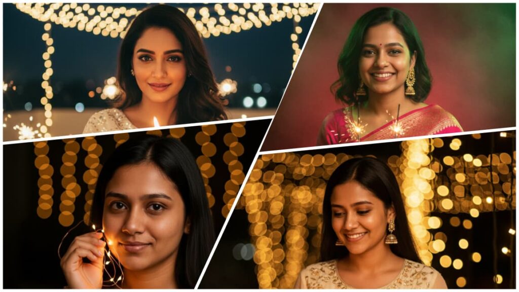 15 Google Gemini Diwali AI Prompts For Girl | New Version Diwali Gemini AI Photo Editor Prompts For Girl