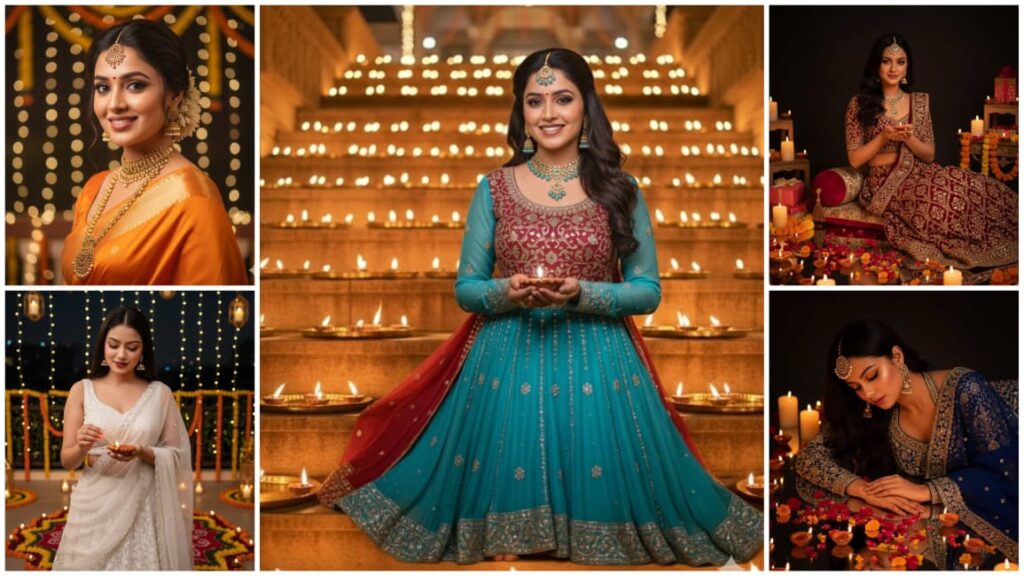 Diwali Girl Ai Photo Prompt For Instagram Post | Gemini AI Happy Diwali Photo Editing Prompts for Girls