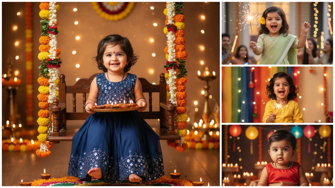 Diwali Prompt For Baby Girl Gemini Ai | Best Diwali Gemini Ai Prompts ...