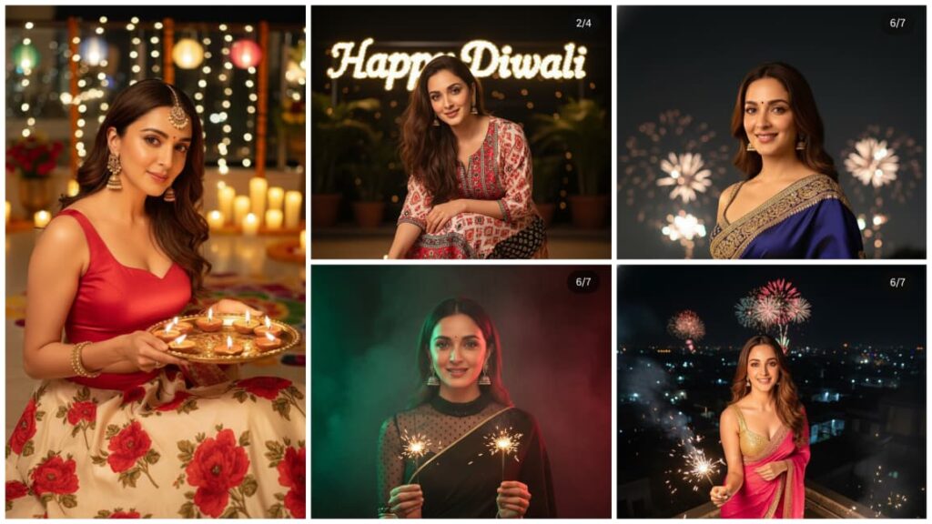 Instagram Trending Gemini AI Diwali Photo Editing Prompts Copy-Paste for Girls