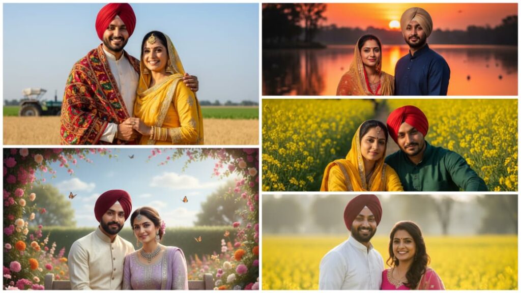 Punjabi Couple Ai Prompts For Gemini | Best Punjabi Couple Ai Prompt For Instagram