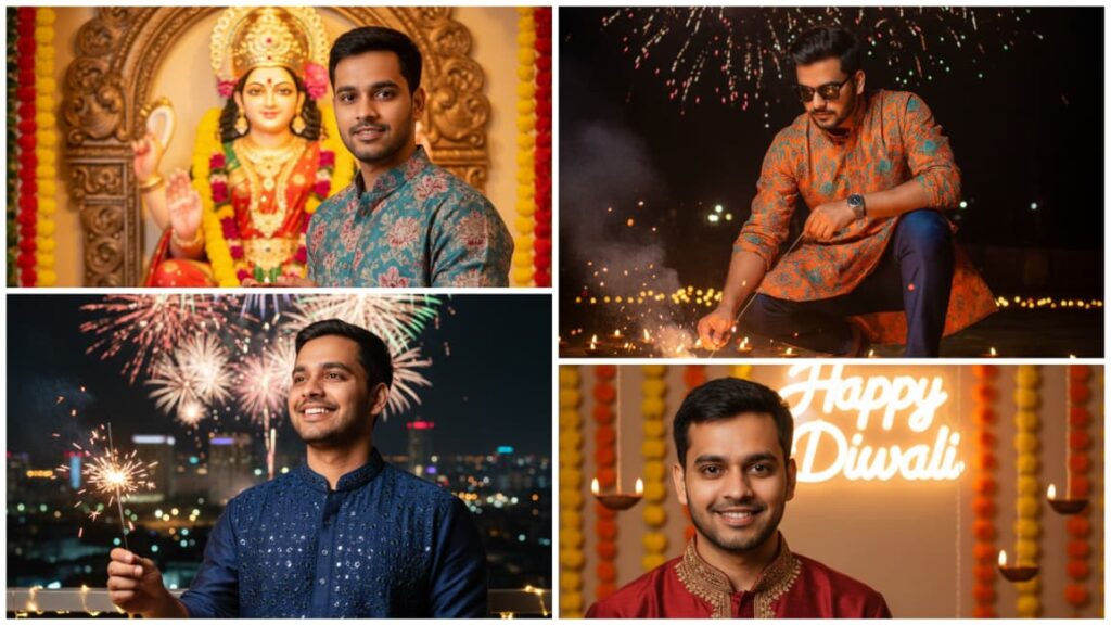 Trending Instagram Diwali AI Photo Editing Prompts 2025 | Diwali Special Gemini AI Prompts For Boy