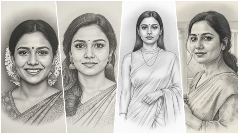 10 Best Sketch Ai Prompts For Girl With Pencil | AI Image Prompt Styles to Transform Your Photos Into Art 2025