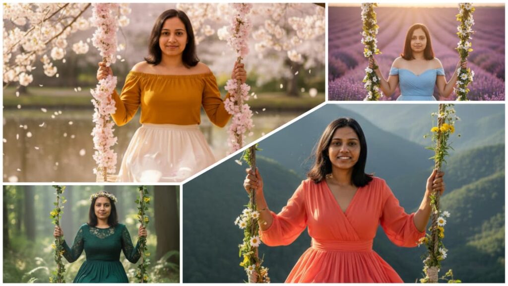 Jhula Girls 10 New Trending AI Photo Editing Prompt | Gemini AI Photo Prompt Copy Paste For girl Free