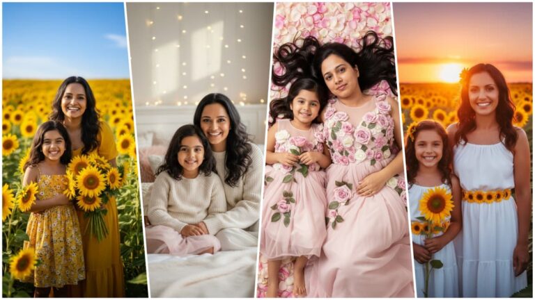 Mother And Daughter Photoshoot Prompts 2025 | 12 Trending Gemini Ai Photo Prompts Copy Paste for Family