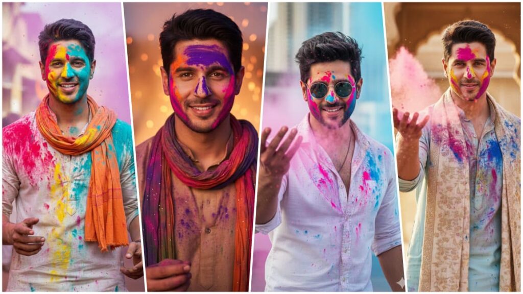 Holi Portrait Photo Prompts Trending on Instagram