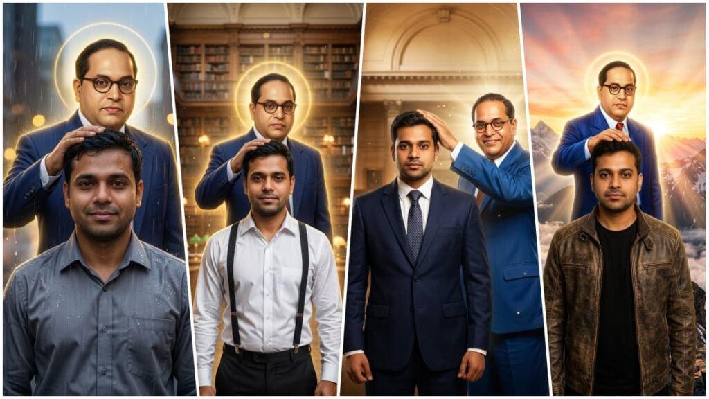 Baba Saheb Ambedkar Ai Photo Prompt For Boy