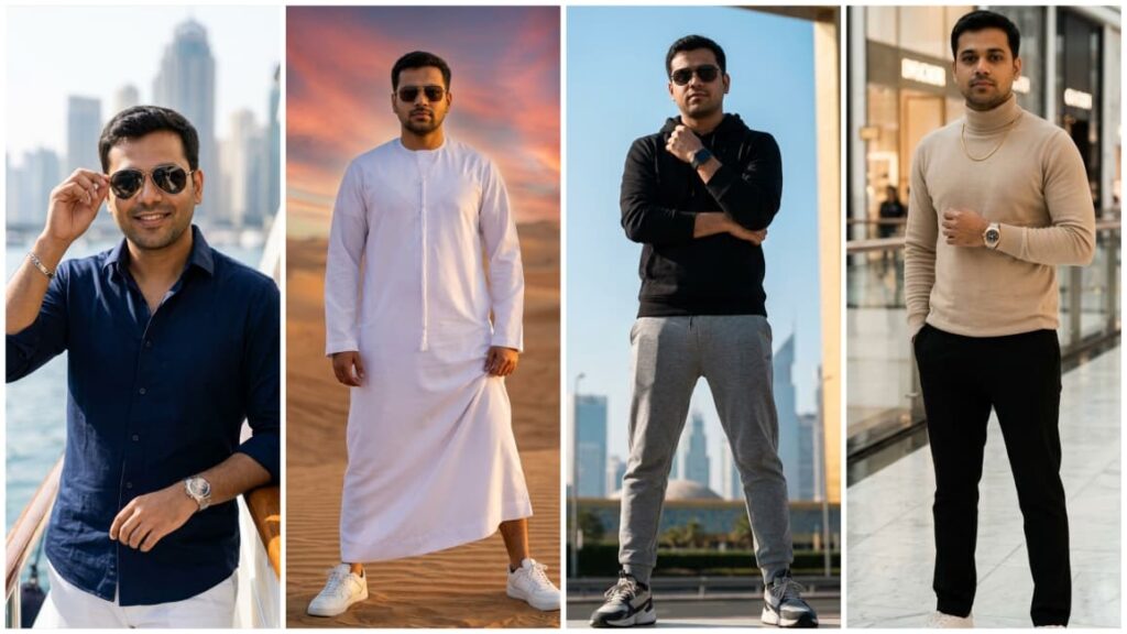 Dubai Tour Ai Photo Editing Prompt For Boy