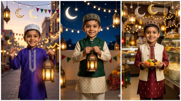 Eid Mubarak Photo Editing Prompts For Kids