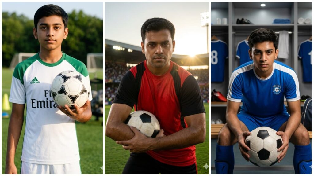 Football Gemini Ai Photo Editing Prompt For Boy