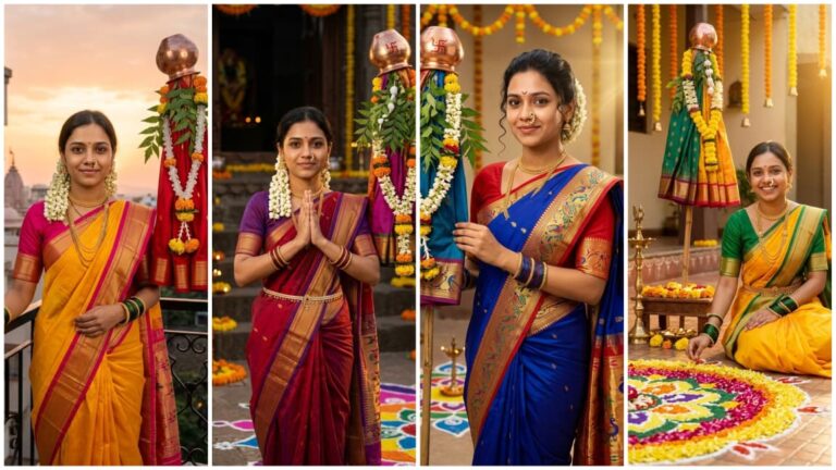 Gudi Padwa Ai Photo Editing Prompt For Girl