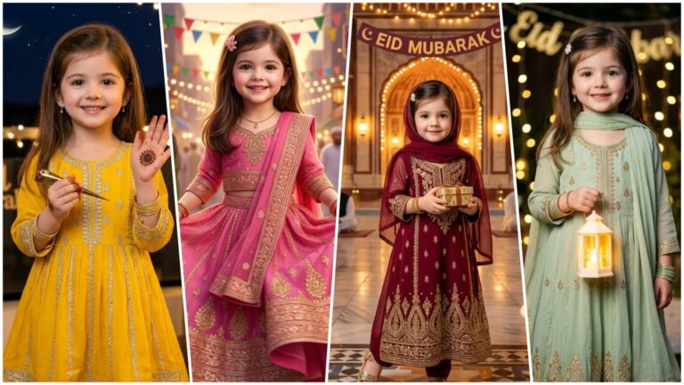 Photo Editing Prompts For Eid Mubarak Kids