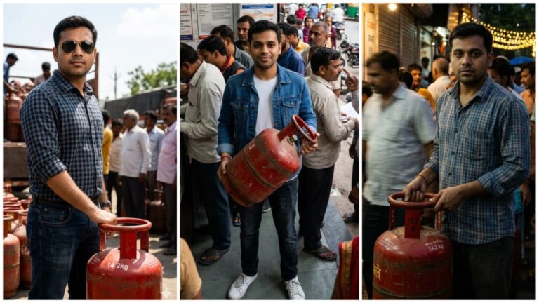 Trending LPG Gas Cylinder Holding Ai Prompt 2026