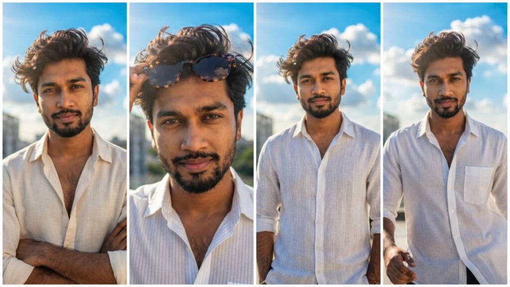 Realistic Sunlight Portrait AI Prompts Boy