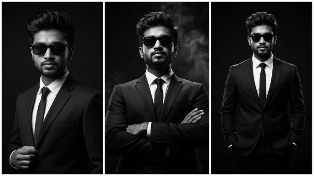 Black Suit Style Prompt for Men 2026