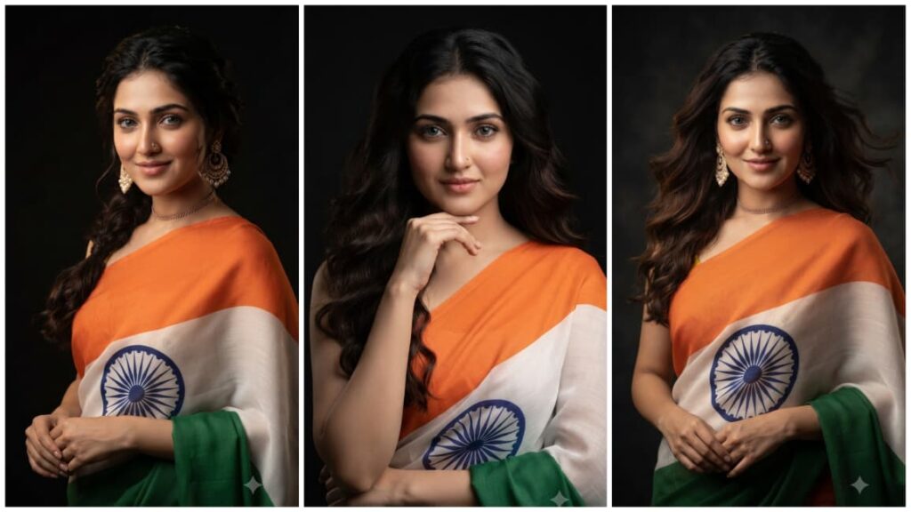 Cinematic Indian Tricolor Girl Portraits 2026