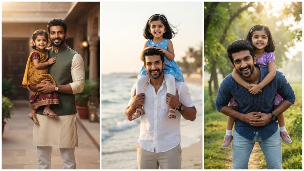 Father And Daughter AI Photo Prompts
