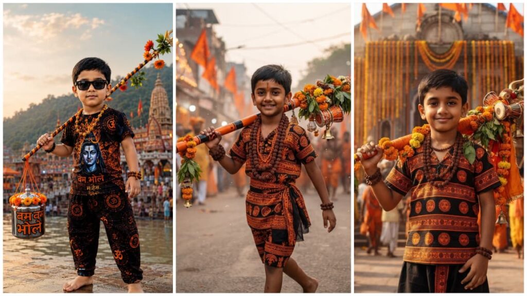 Kids Kanwar Yatra AI Photo Prompts 2026