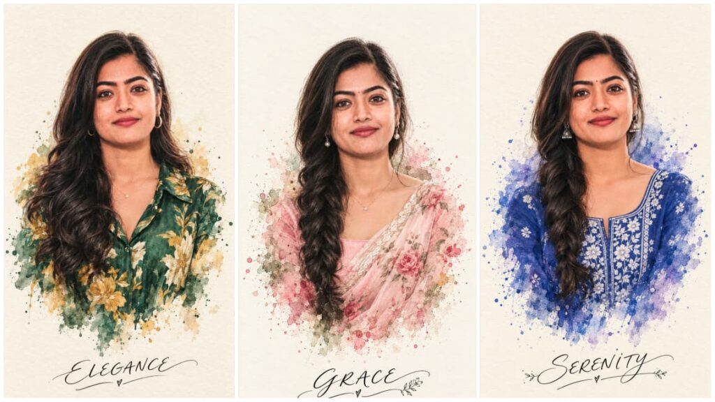 AI Watercolor Splash Portrait Editing 2026