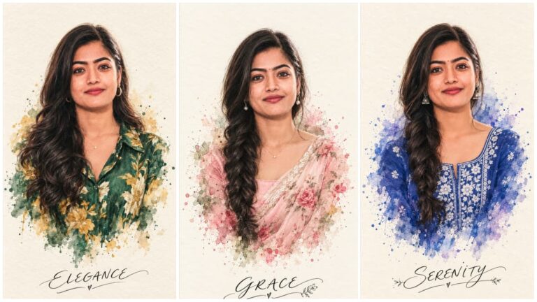 AI Watercolor Splash Portrait Editing 2026